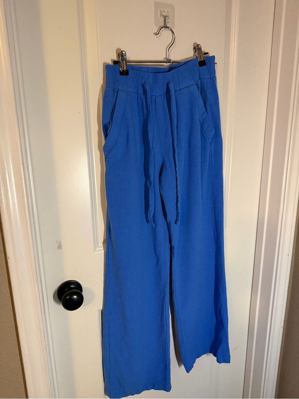 Sienna Sky Royal Blue Wide-Leg Drawstring Joggers